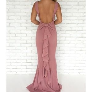 Pink formal dress ordered from Sheshow.com